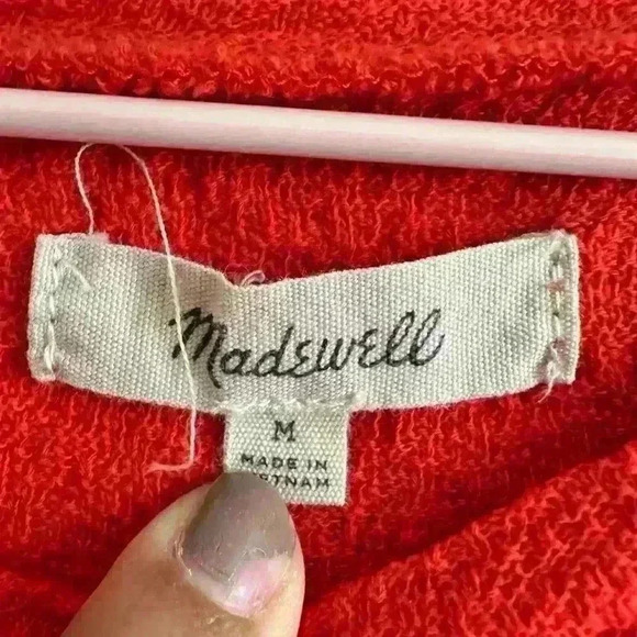 Madewell Red Textured Top 🍄 - Picture 5 of 7
